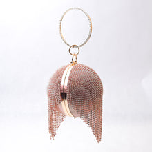Load image into Gallery viewer, Round Rhinestone Clutch
