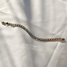 Load image into Gallery viewer, Unisex Brazilian 14k Gold Dipped 8" Figaro Bracelet