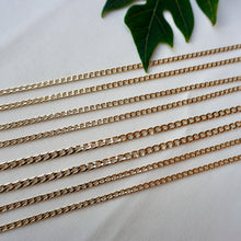 Load image into Gallery viewer, Unisex 14k Gold Dipped Brazilian 24" Figaro Necklace