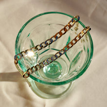 Load image into Gallery viewer, Unisex Brazilian 14k Gold Dipped 8" Figaro Bracelet