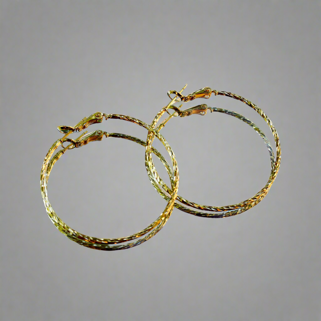 14k Gold Dipped Hoops