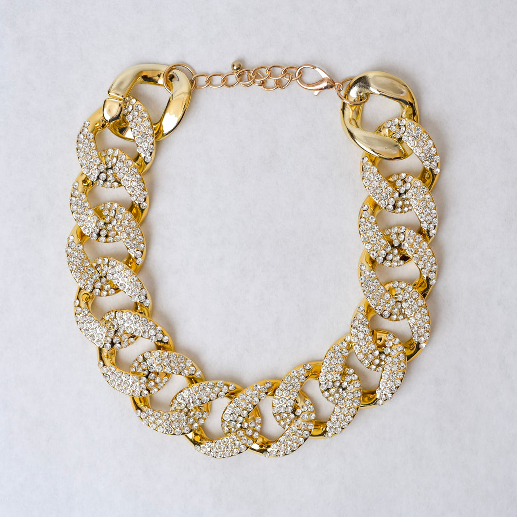 Large Studded Versali Chain Necklace