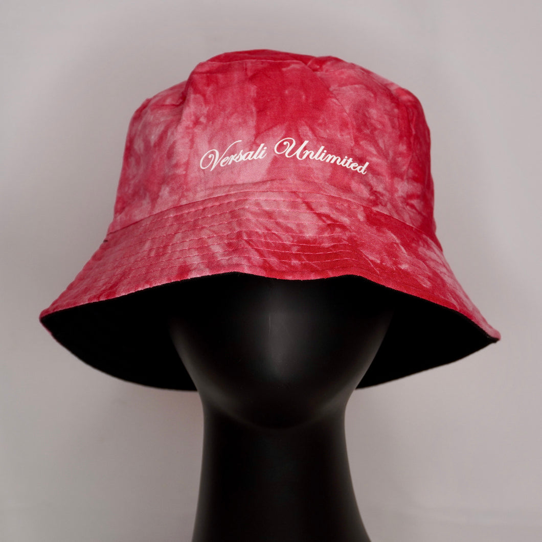 Unisex Reversible Versali Unlimited Pink Tie Dye Bucket Hat